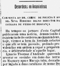 Desordens em Ananindeua no século XIX